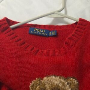 Polo Ralph Lauren XL Sweater Polo Bear Rojo – Unixe Men And Women Usado, Vintage